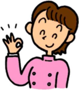 OKする女性